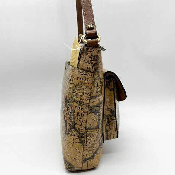 Patricia Nash European Mapprint Kirby Crossbody Bag - Picture 4 of 12